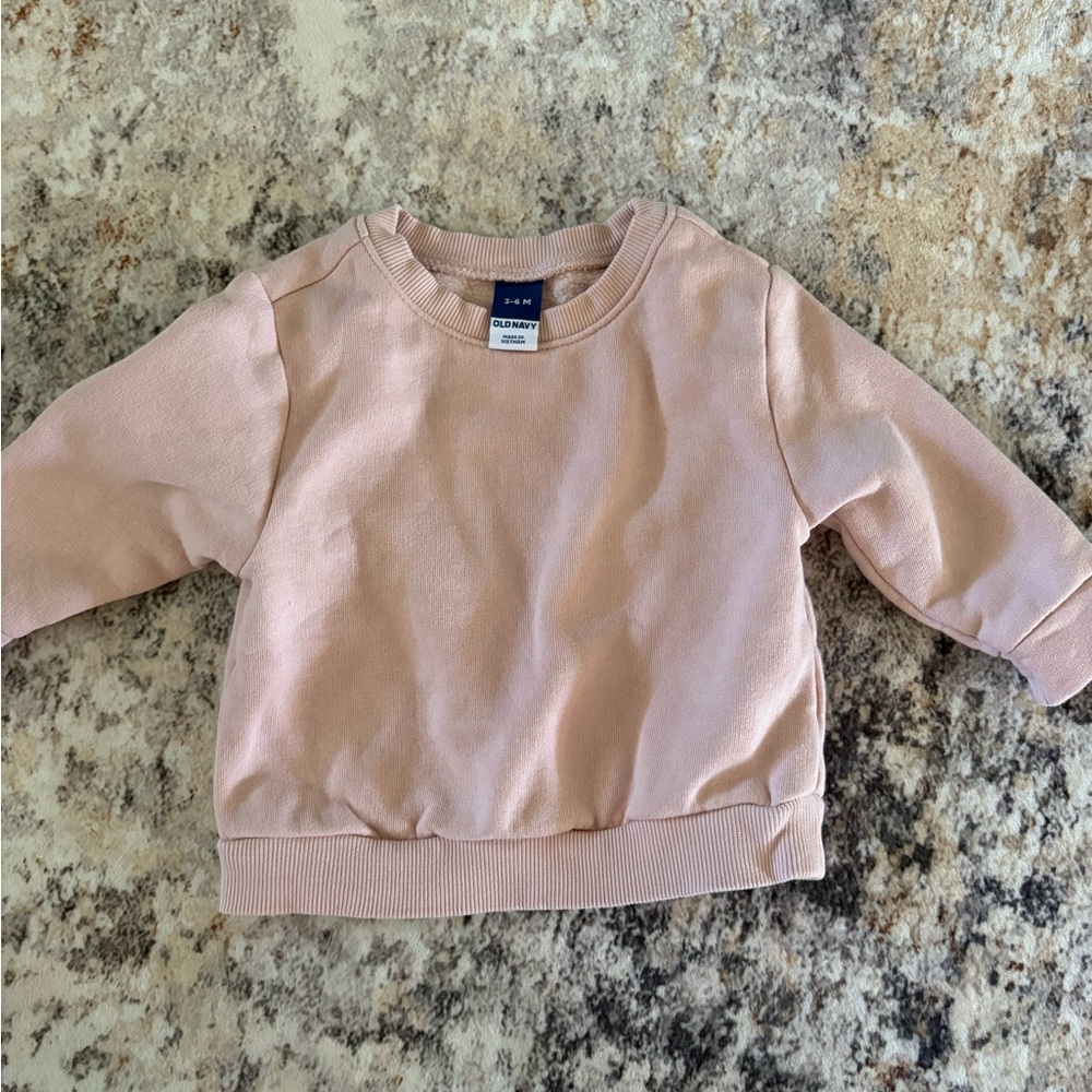 Old Navy Light Pink Kids Sweatshirt